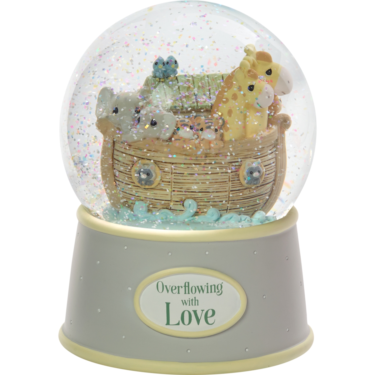 Overflowing With Love Noah's Ark Musical Snow Globe - Multi