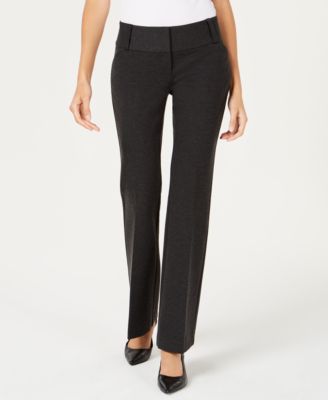 petite faux leather trousers