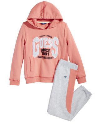 guess pink hoodie