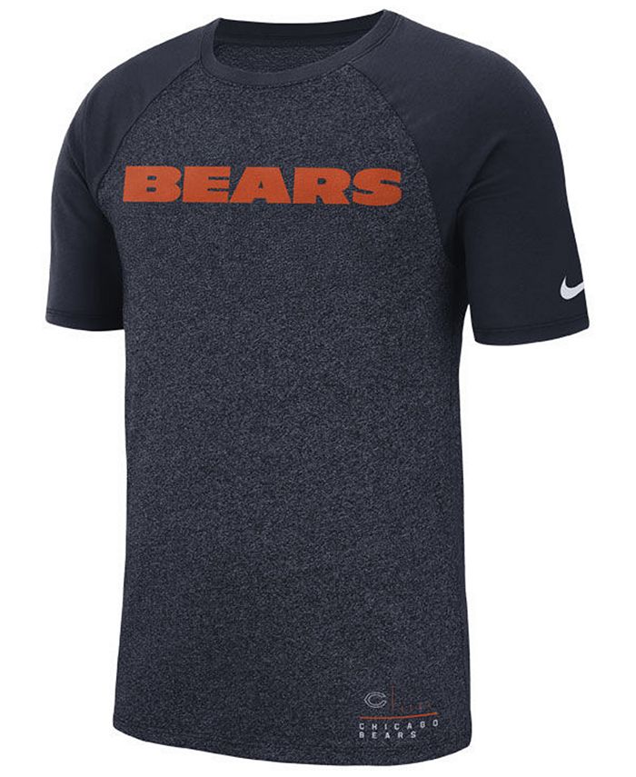 Nike Men's Chicago Bears Marled Raglan T-Shirt & Reviews - Sports Fan ...