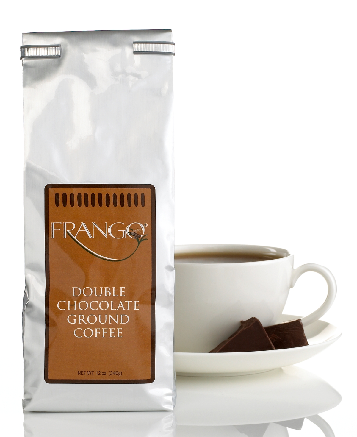 Frango Flavored Coffee, 12 oz Double Chocolate Valve Bag