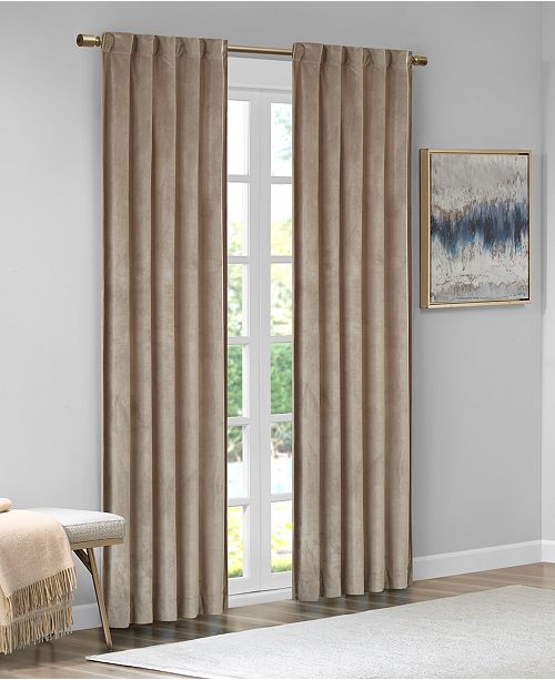 510 Design Colt 37 X 63 Room Darkening Poly Velvet Rod Pocket