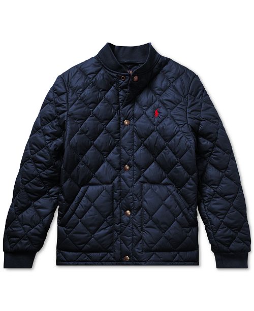 Polo Ralph Lauren Big Boys Quilted Baseball Jacket Coats & Jackets