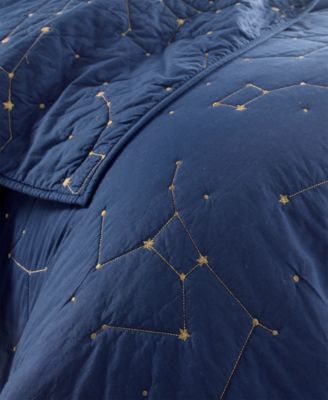 Martha Stewart Collection CLOSEOUT! Whim By Martha Stewart Constellation King Quilt Set, Created for Macy's 