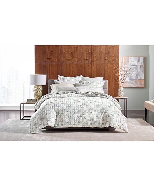 Hotel Collection Seaglass Cotton Full Queen Duvet Cover Created