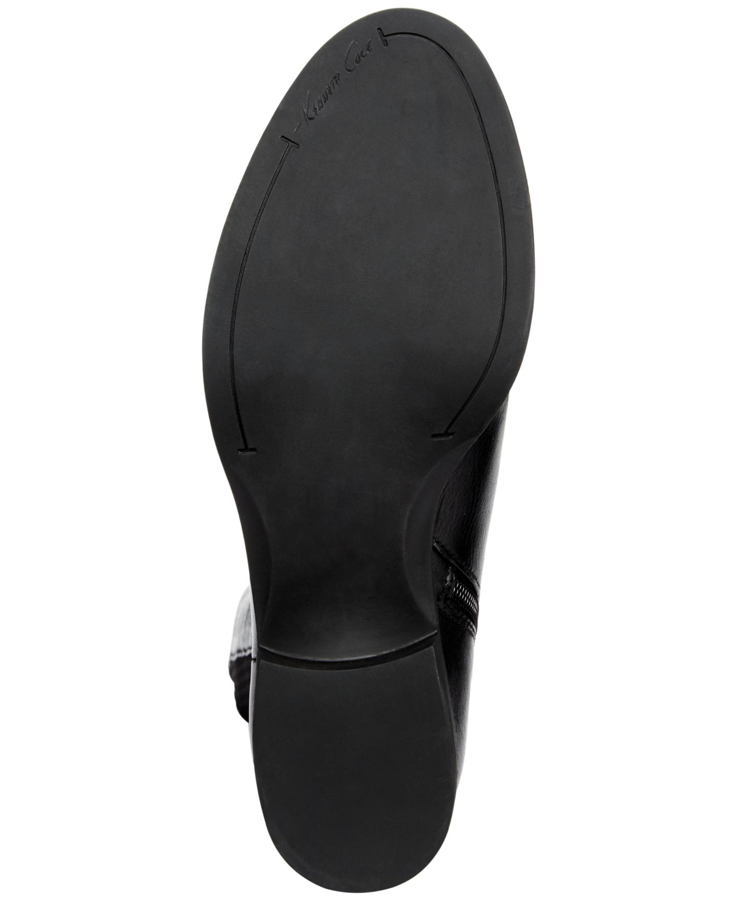 Женские ботинки Kenneth Cole New York Levon Tall Shaft Knee High Riding, цвет: Чёрный кожаный — фото 5
