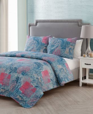 Ava Paisley 3-Pc. Quilt Set