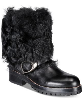 coach leighton shearling boots