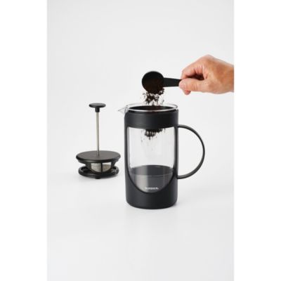 Coffee Unbreakable 40oz Plastic French Press with Lock and Toss™ Filter