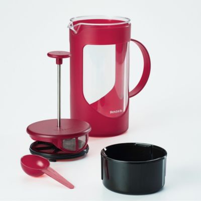 Coffee Unbreakable 40oz Plastic French Press with Lock and Toss™ Filter