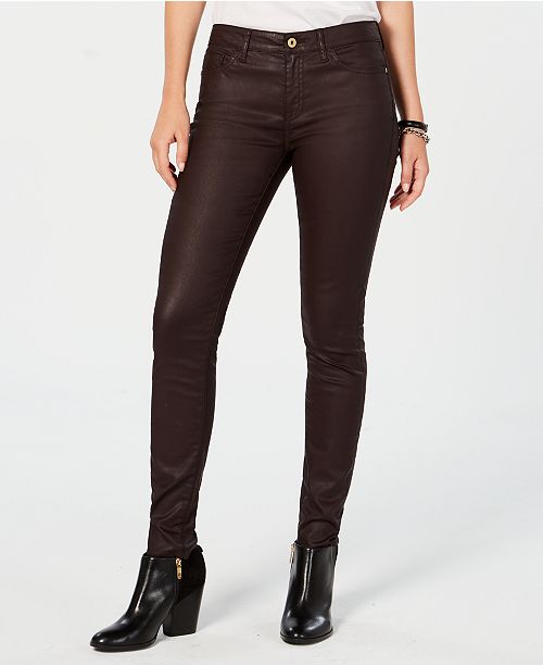 Tommy Hilfiger Waxed Denim Skinny Jeans, Created for Macy's & Reviews