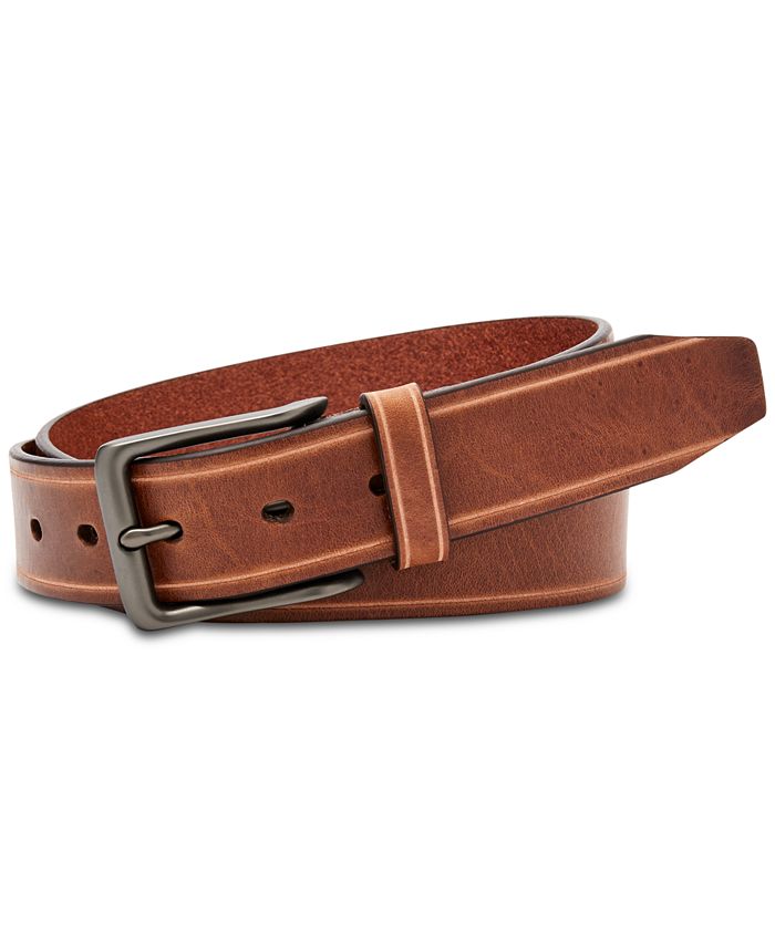 Fossil Men's Stuart Leather Belt - Macy's