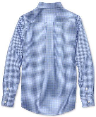 Big Boys Gingham Cotton Poplin Shirt