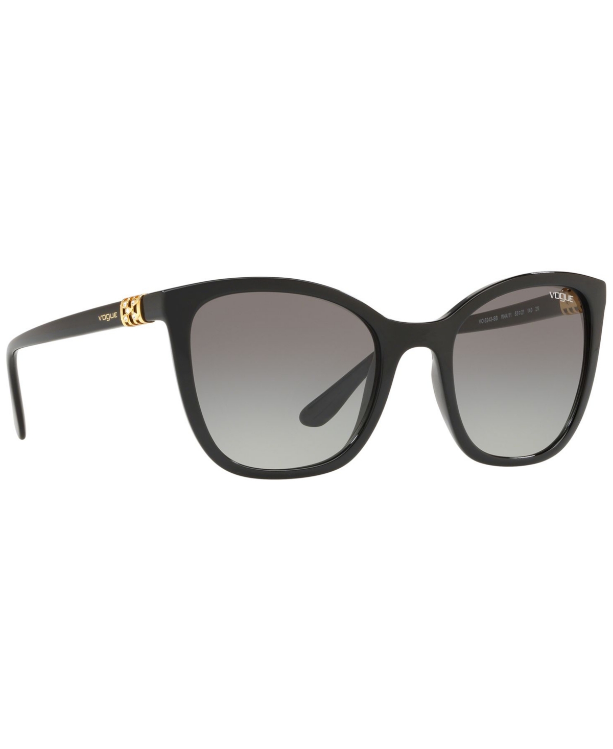 Shop Vogue Eyewear Sunglasses, Vo5243sb 53 In Black,grey Gradient