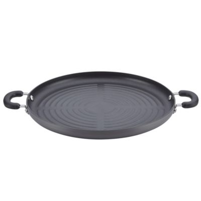 Circulon - Classic Hard-Anodized Nonstick Jumbo Grill Pan, 14-Inch, Gray