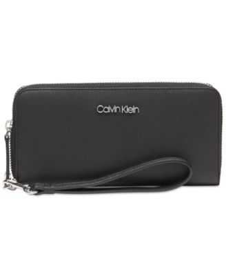Calvin Klein Saffiano Leather Zip 