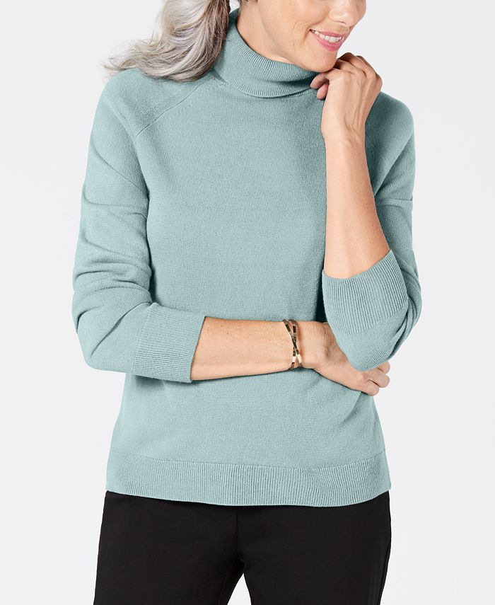 Karen Scott Petite Luxsoft Turtleneck Sweater, Created for Macy's Macy's