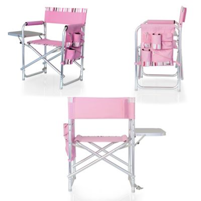 Oniva by Picnic Time Pink Portable Folding Sports Chair