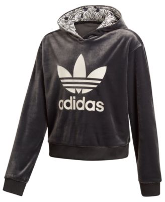 girls grey adidas hoodie