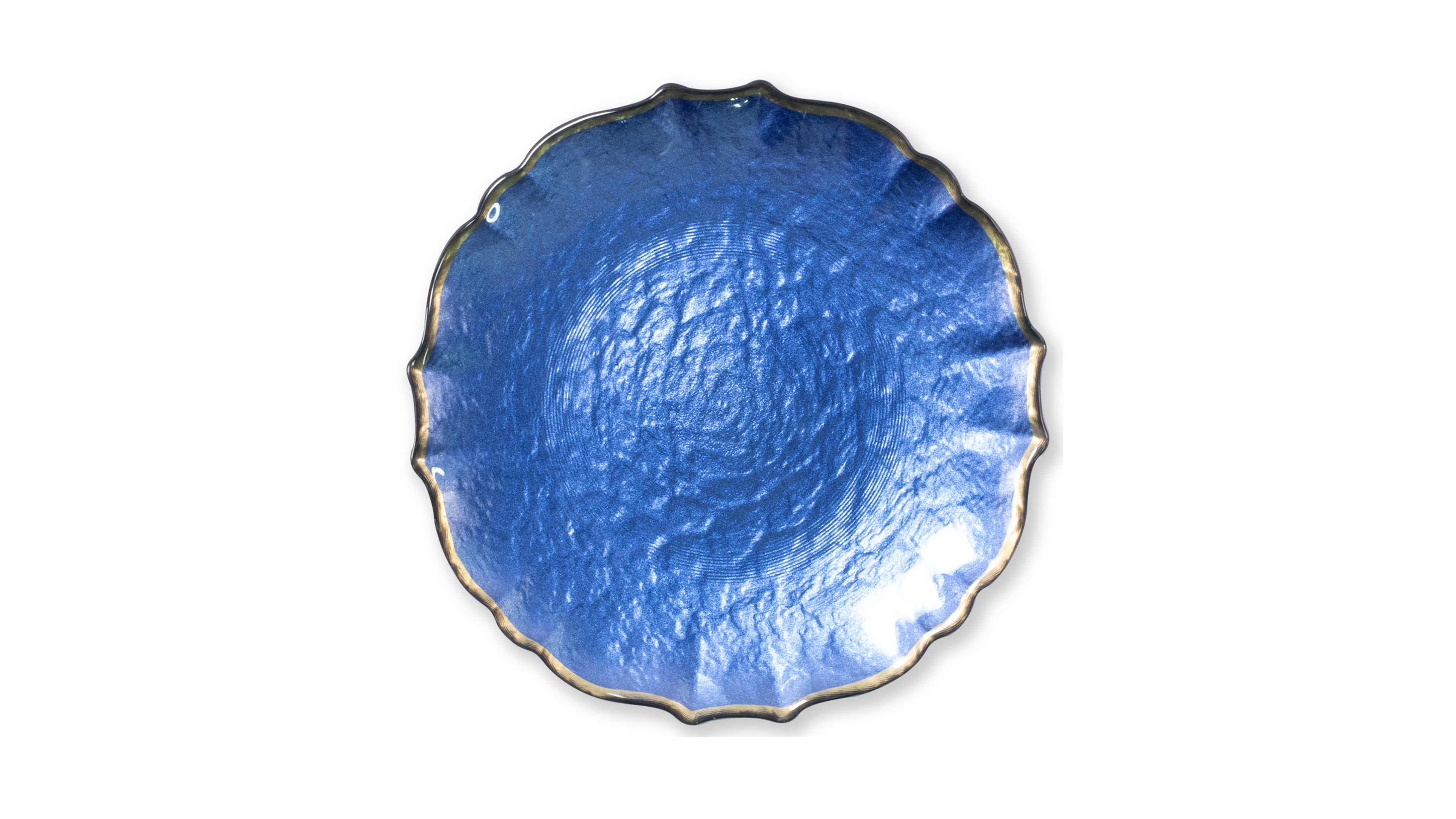 Vietri Pastel Glass Collection White Salad Plate