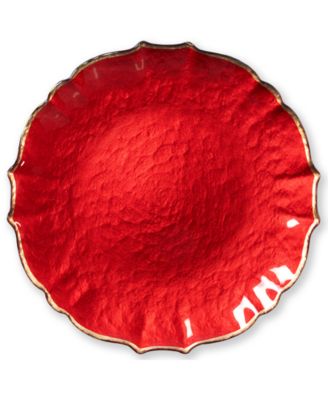 Pastel Glass Collection White Salad Plate