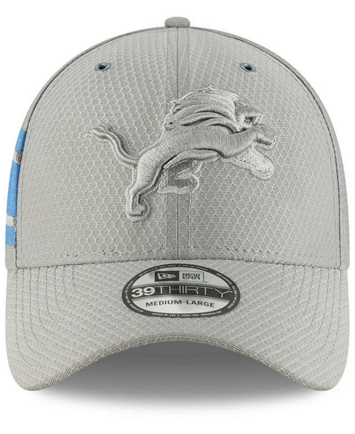 New Era Detroit Lions Official Color Rush 39THIRTY Stretch Fitted Cap - Macy's