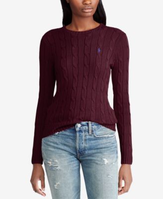 cotton ralph lauren sweater womens