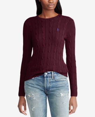Total 37+ imagen polo ralph lauren women’s cable knit sweater