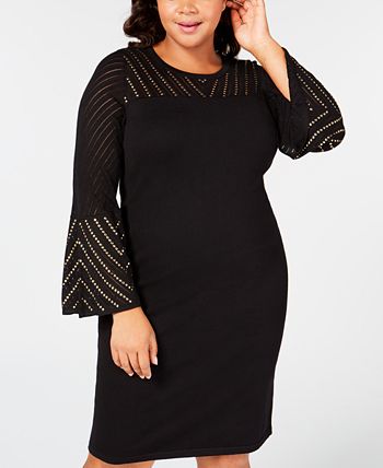 Calvin klein studded sweater dress hotsell