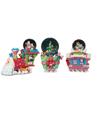 UPC 645001500021 product image for Christopher Radko Choo Choo Santa Snowglobe, Set of 3 | upcitemdb.com