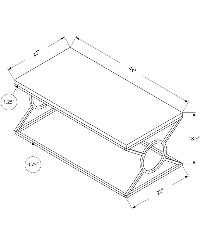 Monarch Specialties Coffee Table Over Max Macy's
