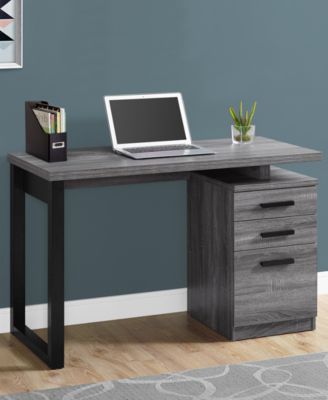 Monarch Specialties - Computer Desk - 48"L Grey-black Left Or Right Facing