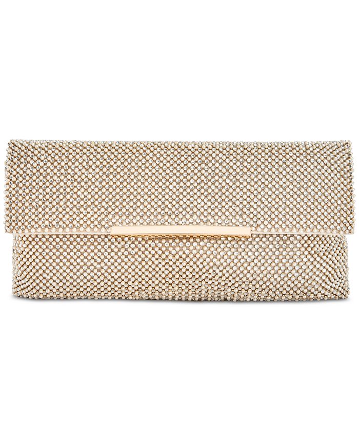 INC International Concepts I.N.C. Hether Imitation Pearl Clutch