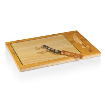 Toscana&reg; by Icon Glass Top Cutting Board & Knife Set