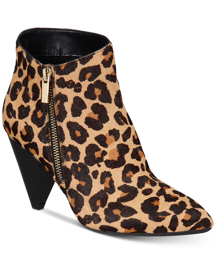 Inc leopard booties clearance