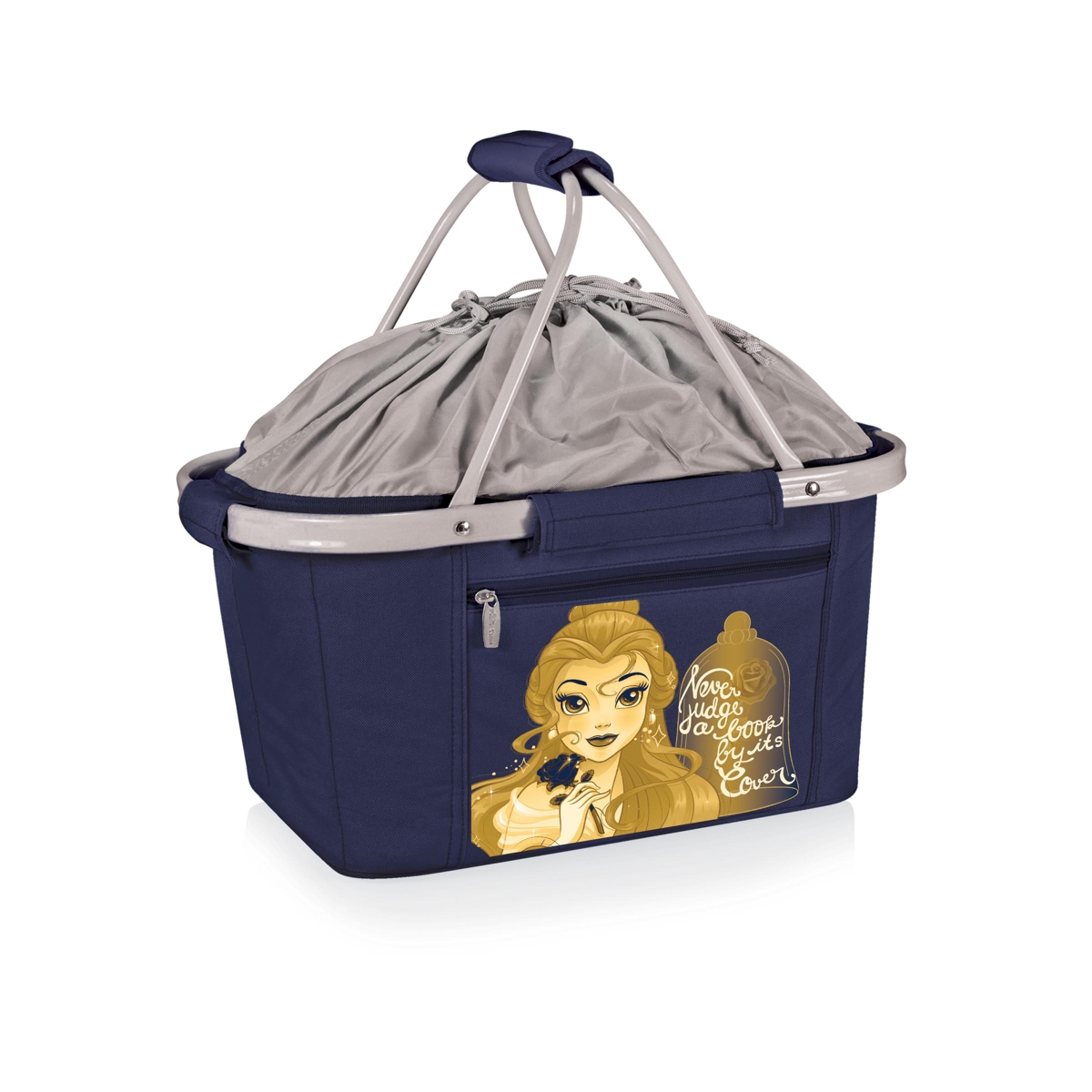 by Picnic Time Disney's Beauty and the Beast Metro Basket Collapsible Cooler Tote - Navy