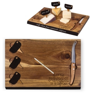 Picnic Time Toscana By  Star Wars Rebel Delio Acacia Cheese Cutting Board & Tools Set In Brown
