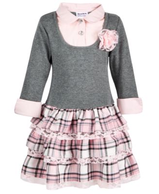 girls grey sweater dress