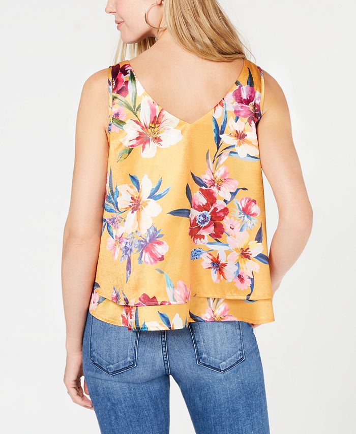 Bar III RuffledHem Tank Top, Created for Macy's & Reviews Tops