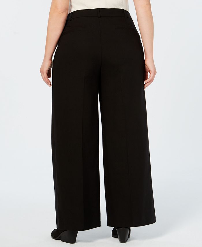 Eileen Fisher Tencel® Plus Size Wide-Leg Pants - Macy's