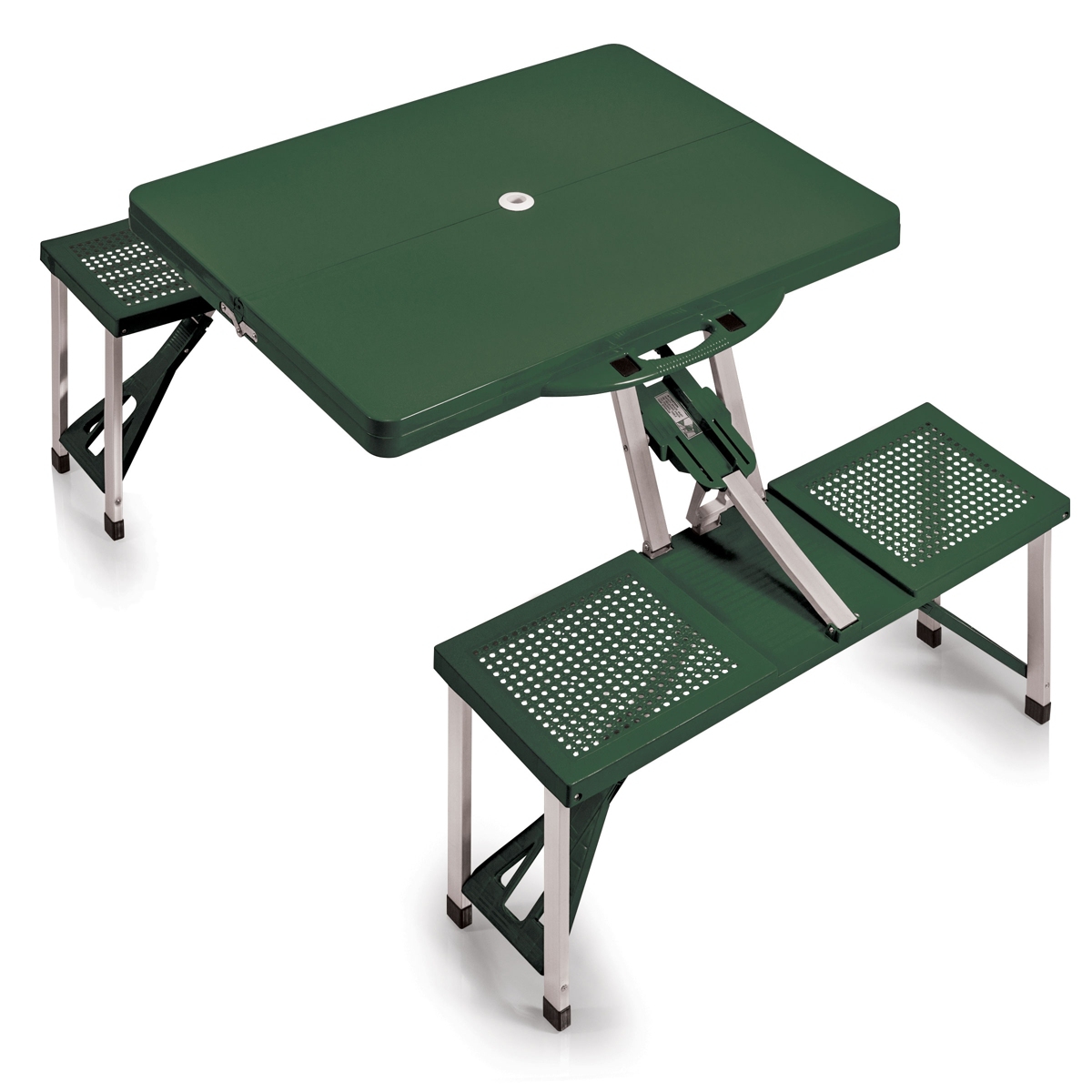 by Picnic Time Picnic Table Portable Folding Table with Seats - Hunter Gre