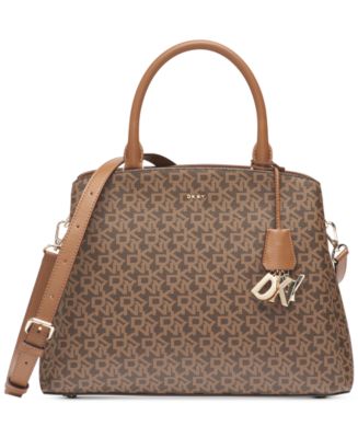 DKNY Paige Large Signature Satchel, Created for Macy's - Macy's