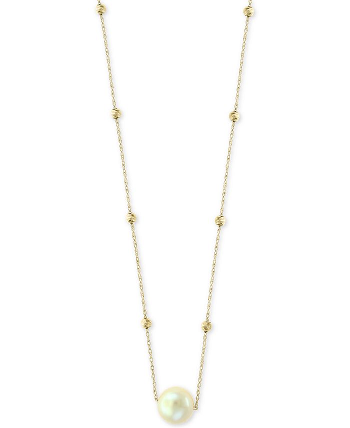 EFFY Collection - Cultured Freshwater Pearl (8-1/2mm) Pendant Necklace in 14k Gold