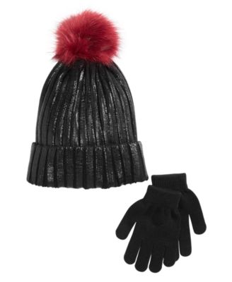 Berkshire - Little & Big Girls 2-Pc. Hat & Gloves Set