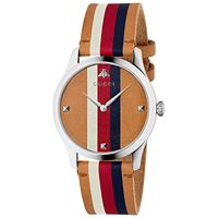 Gucci G-Timeless Men's Leather Watch