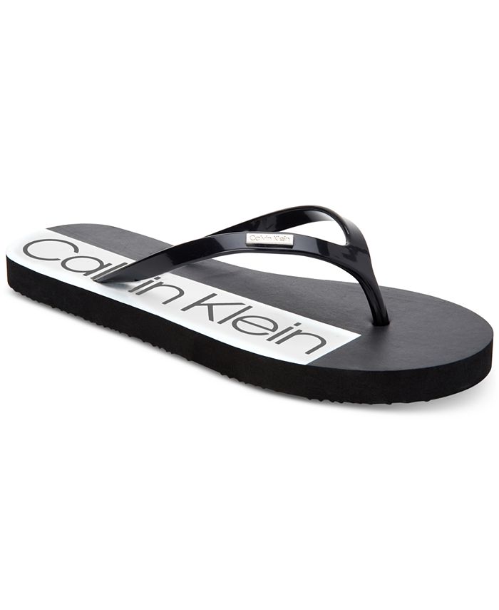 Calvin Klein Women's Sonic Flip-Flop Sandals - Macy's