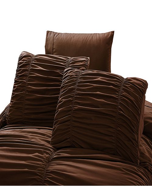 De Moocci Romantic Ruched Pleat 8 Piece Luxury Unique Comforter Set California King Reviews Home Macy S