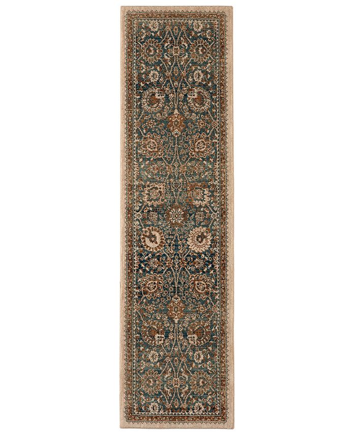 Karastan Spice Market Toprobana Sapphire 2'4" x 7'10" Runner Rug Macy's