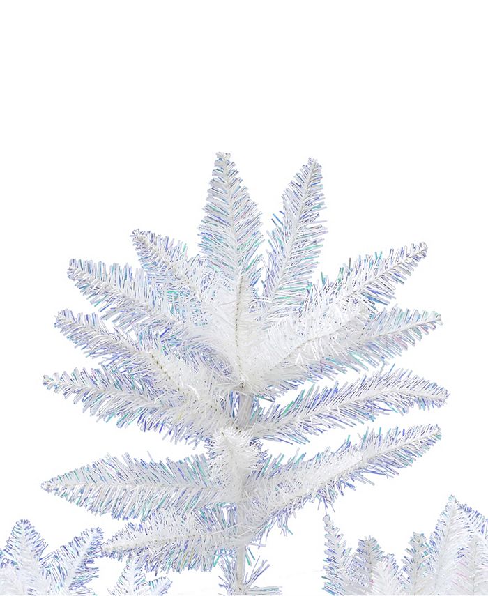 Vickerman 6.5' Sparkle White Spruce Artificial Christmas Tree Unlit