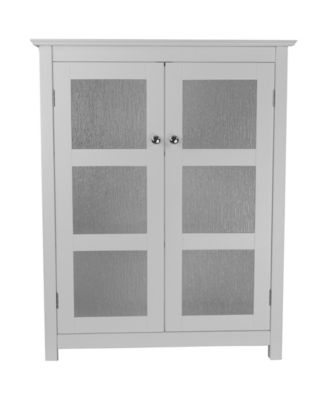 Elegant Home Fashions - Connor Floor Cabinet with 2 Glass Doors